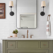 Wall Lamp Black Bronze Fabric — view 12