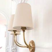 Wall Lamp Black Bronze Fabric — view 36