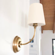 Wall Lamp Black Bronze Fabric — view 22