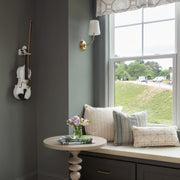 Wall Lamp Black Bronze Fabric — view 14