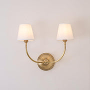 Wall Lamp Black Bronze Fabric — view 74