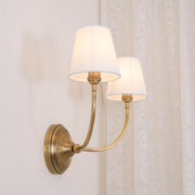 Wall Lamp Black Bronze Fabric — view 61