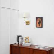 Wall Lamp Black Bronze Fabric — view 11