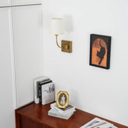 Wall Lamp Black Bronze Fabric — view 33