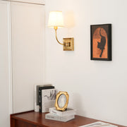 Wall Lamp Black Bronze Fabric — view 10