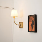 Wall Lamp Black Bronze Fabric — view 7