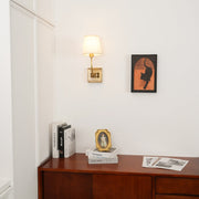 Wall Lamp Black Bronze Fabric — view 8