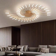 Flush-Mount Ceiling Light Fireworks, Black / Gold — view 37