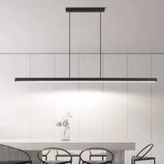 Modern Linear Metal LED Pendant Light Black / Brown — view 5