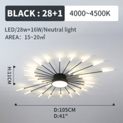Modern Home Decoration Fireworks LED Ceiling Light — view 18