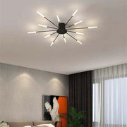 Flush-Mount Ceiling Light Fireworks, Black / Gold — view 26