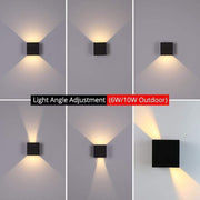 Modern Adjustable Square Outdoor Wall Lamp LED — view 17