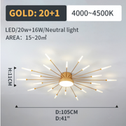 Modern Home Decoration Fireworks LED Ceiling Light — view 16