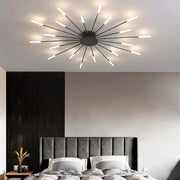 Flush-Mount Ceiling Light Fireworks, Black / Gold — view 29