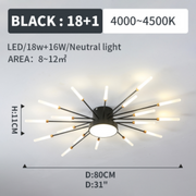 Modern Home Decoration Fireworks LED Ceiling Light — view 15