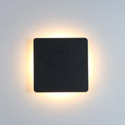 Minimalist Round / Square Outdoor Wall Lamp LED, Black / White — view 16