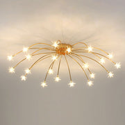 Art Deco Starry Flush Mount Ceiling Light — view 22
