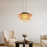 Glass Pendant Light Multi-tiered Structure — view 5