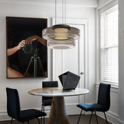 Glass Pendant Light Multi-tiered Structure — view 9