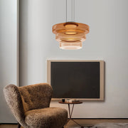 Glass Pendant Light Multi-tiered Structure — view 3