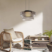 Glass Pendant Light Multi-tiered Structure — view 8