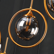 Modern Spiral Ball Glass Staircase Chandelier — view 19