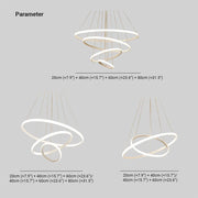 Modern Ring Pendant Light, 2 / 3 / 4 Rings — view 8