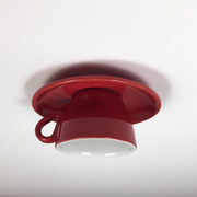 Modern Coffee Cups Ceramic Flush Ceiling Lighting — view 11