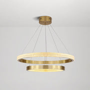 Modern Ring Metal / Acrylic LED Pendant Light, Black / Gold — view 11