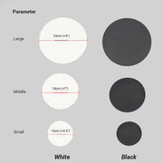 Minimalist Round / Square Outdoor Wall Lamp LED, Black / White — view 21